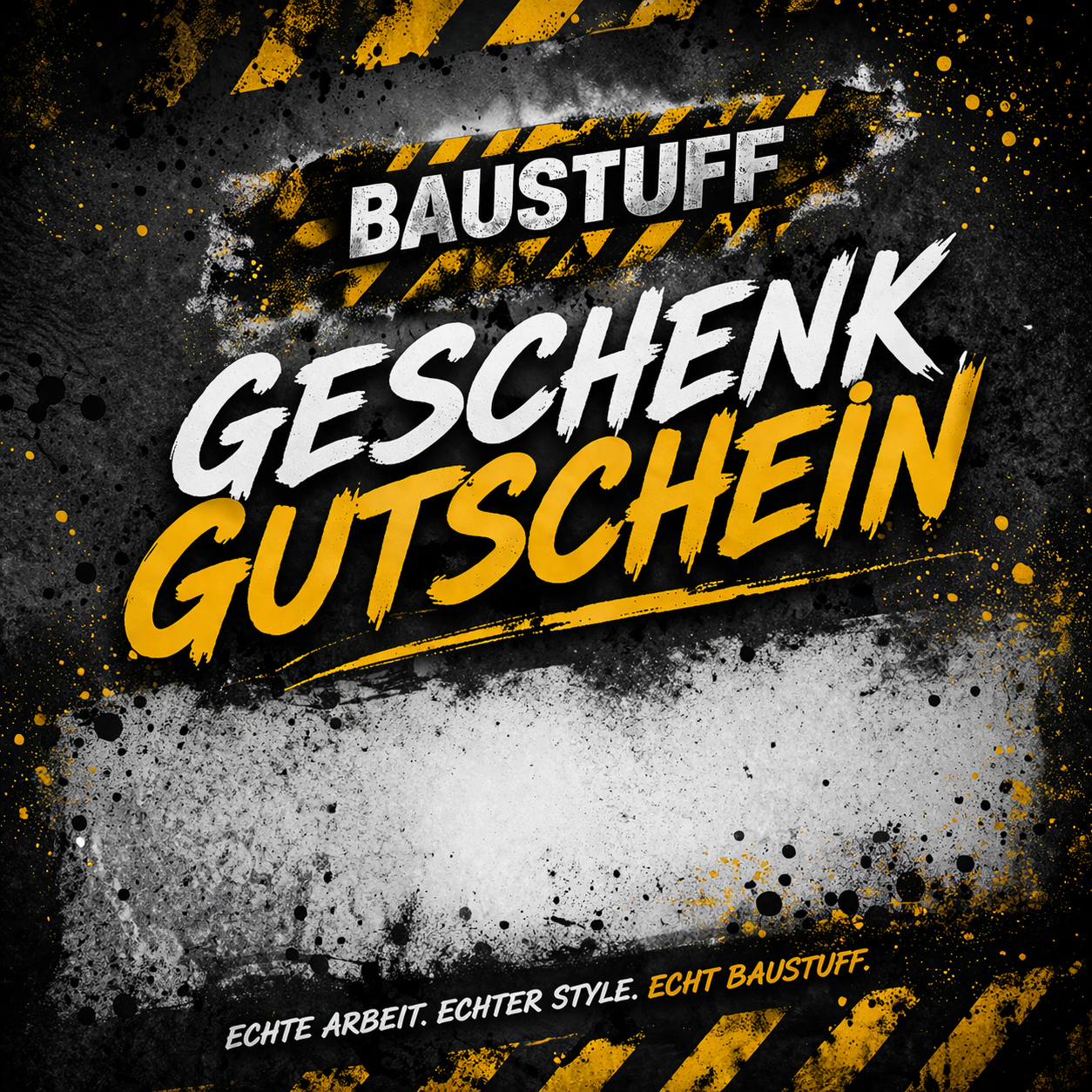 Baustuff- Geschenkgutschein